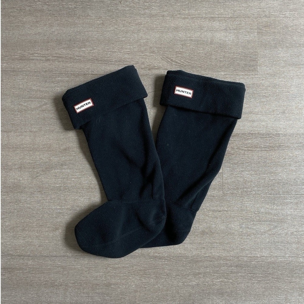 Hunter Boot Blackone Fleece Boot Socks Women's Size‎ 8-10 Cozy Warm  1337